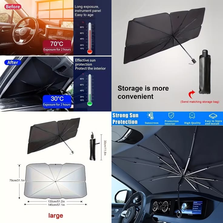Denx - Portable Car Umbrella